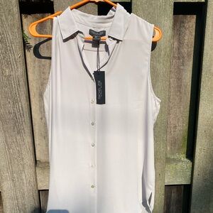 Rachel Zoe Button-up Blouse & Sleeveless